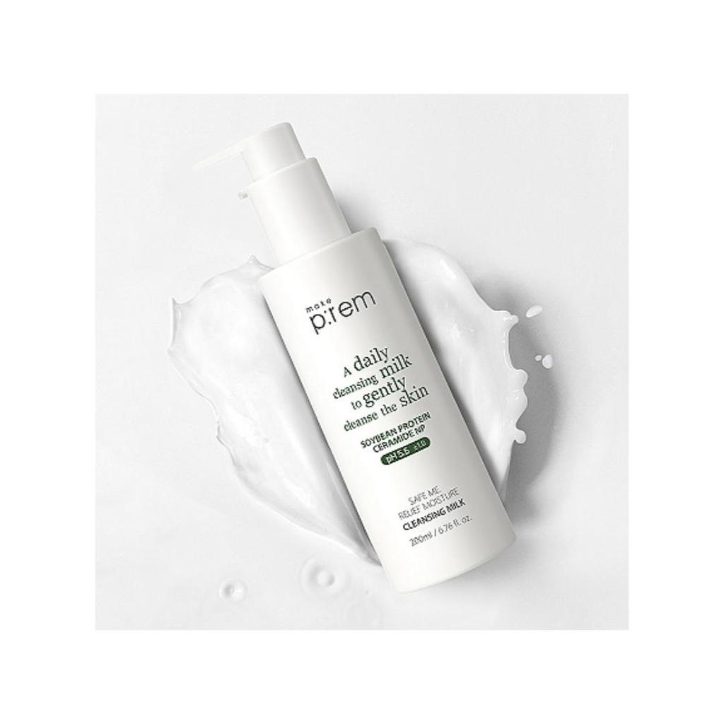 [Make P:rem] Safe Me Releif Moisture Cleansing Milk 200ml / 500ml