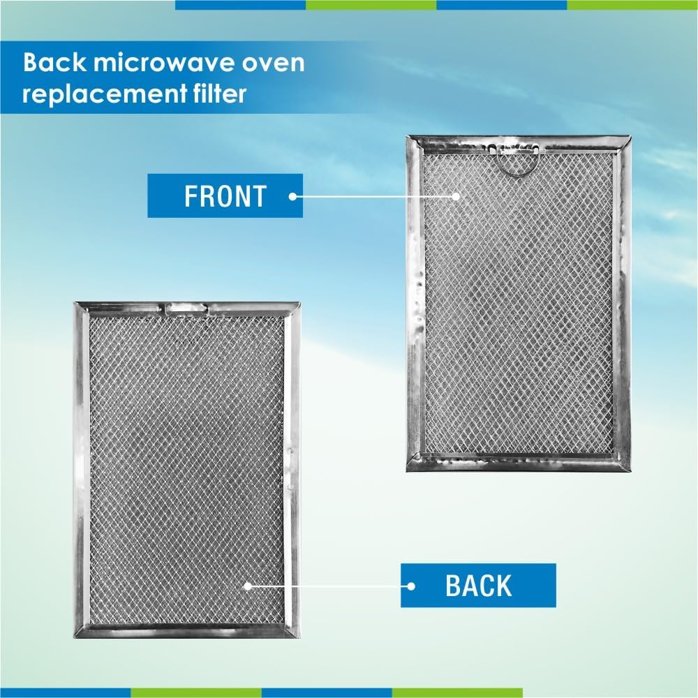 Замена воздушного фильтра, Жироулавливающий фильтр для микроволновой печи для моделей GE WB06X10359 и WB06X10309 (Размер 7,64x5,12x0,16 дюйма 1 шт.) MAF-04