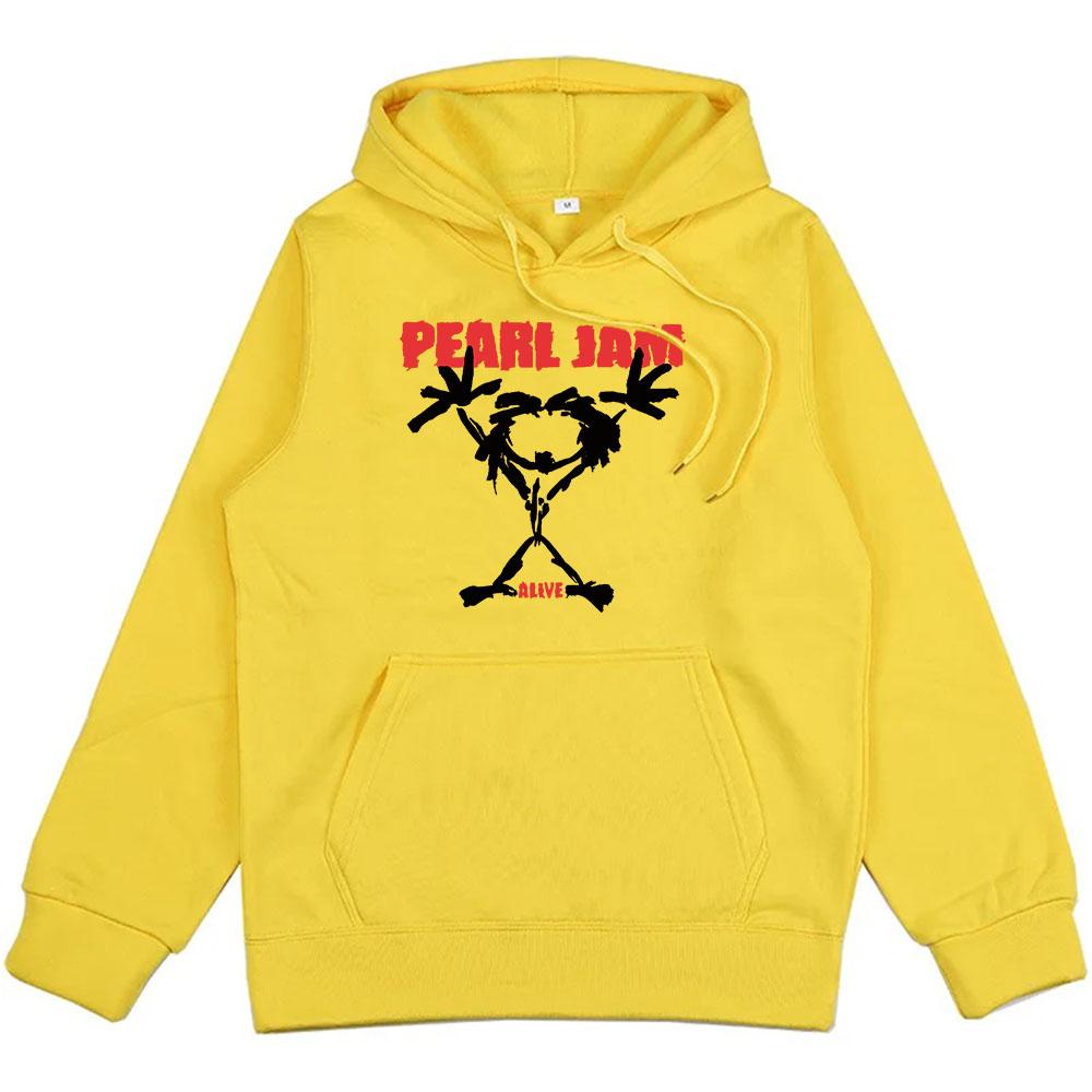 Pearl Jam мультяшный принт толстовки с длинным рукавом зимние флисовые толстовки для мужчин/женщин модная графическая одежда с капюшоном