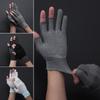 Cool Stretch Sunscreen Driving Mittens Open/Half Fingers Sun Protection Anti-Slip Fishing Gloves