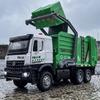 1:35 Мусоровоз для городской санитарии Металлическая литая модель автомобиля из сплава Домашнее украшение и Коллекционирование Высокодетализированный транспортный средство Хобби
