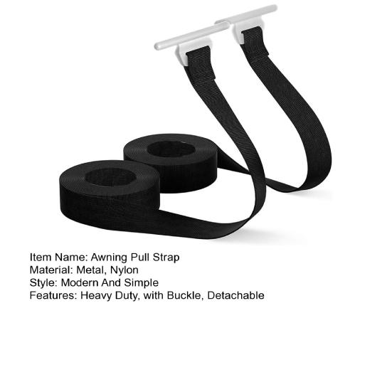 2 шт. 9,8 фута Тяговый ремень для маркизы автодома Сверхпрочный Универсальный для улицы