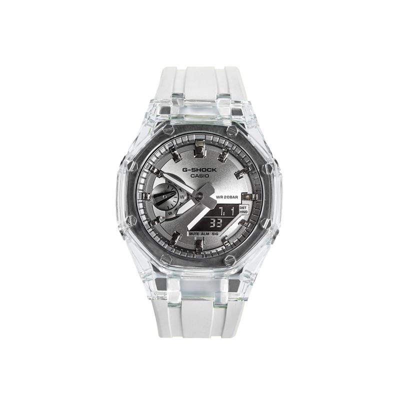 Casio Индивидуальные часы модифицированная серия водонепроницаемые светящиеся Кварцевые мужчины и женщины одинаковый стиль серебряный циферблат YinWuHuanYing(BingChuanBai)