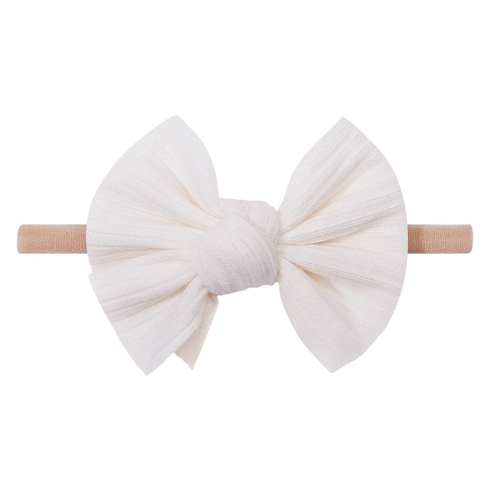 1/2 шт./лот Повязка на голову для новорожденного с бантами, нейлоновая повязка на голову для девочки, эластичные мягкие резинки для волос для детей, детские аксессуары для волос