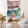 Popular Spy X Family Comedy Anime Anime Tapestry Hippie Flower Wall Carpets Dorm Decor Cheap Hippie Wall Hanging