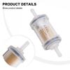 Car Fuel Filter Petrol Inline 1x 86x28mm ABS Plastic