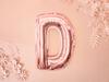 Foil Balloon Letter "D", 35Cm, Rose Gold 1pc