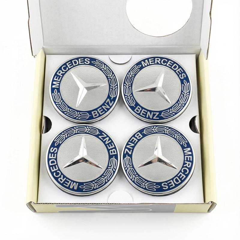 4PCS 75mm Car Floating Wheel Center Hub Caps Cover Mercedes amg Apple Tree w204 w211 w205 W212 w203 w213 w124 car accessories