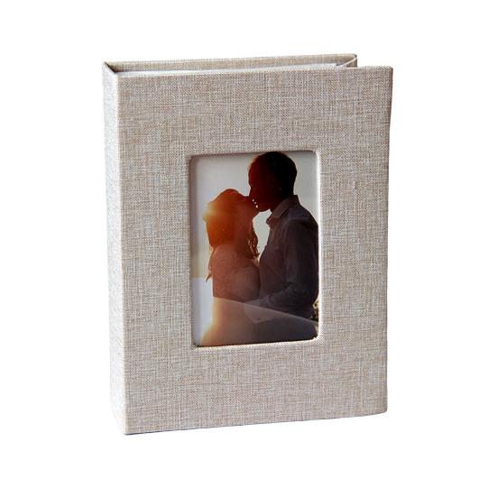 Вставной фотоальбом в льняной обложке, 50 страниц, 100 карманов, 4x6 дюймов, свадьба, путешествие, детский праздник, дети, семья, годовщина, коллекция фотографий, книга