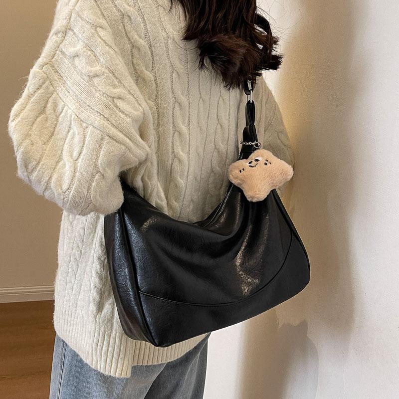 Вместительная сумка-тоут под мышкой женская сумка трендовая новая весенняя простая и легкая универсальная на одно плечо сумка через плечо