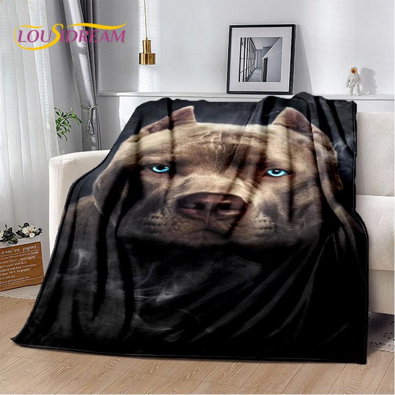 Cartoon French Pit Bull Dog Pet Soft Plush Blanket,Flannel Blanket Throw Blanket for Living Room Bedroom Bed Sofa Picnic Cover