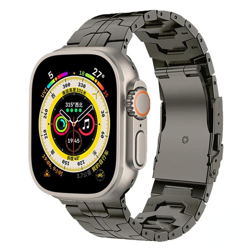 Ремешок для часов, титановый ремешок для Apple Watch 9 Ultra 2, 49 мм, серия 9, 45 мм, 41 мм, 44 мм, роскошный металлический ремешок для iWatch 8, 7, 6, 5, 4, 3 SE, 42 мм, 40 мм, 41 мм