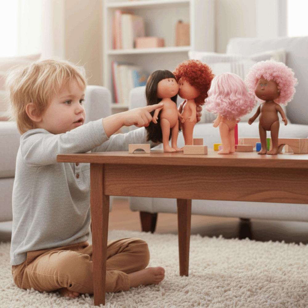 Кудрявые волосы Миа Картофельные Куклы Темная Кожа Фигурка Тело 24см Боб-глаз Виниловая Кукла Игрушки для DIY