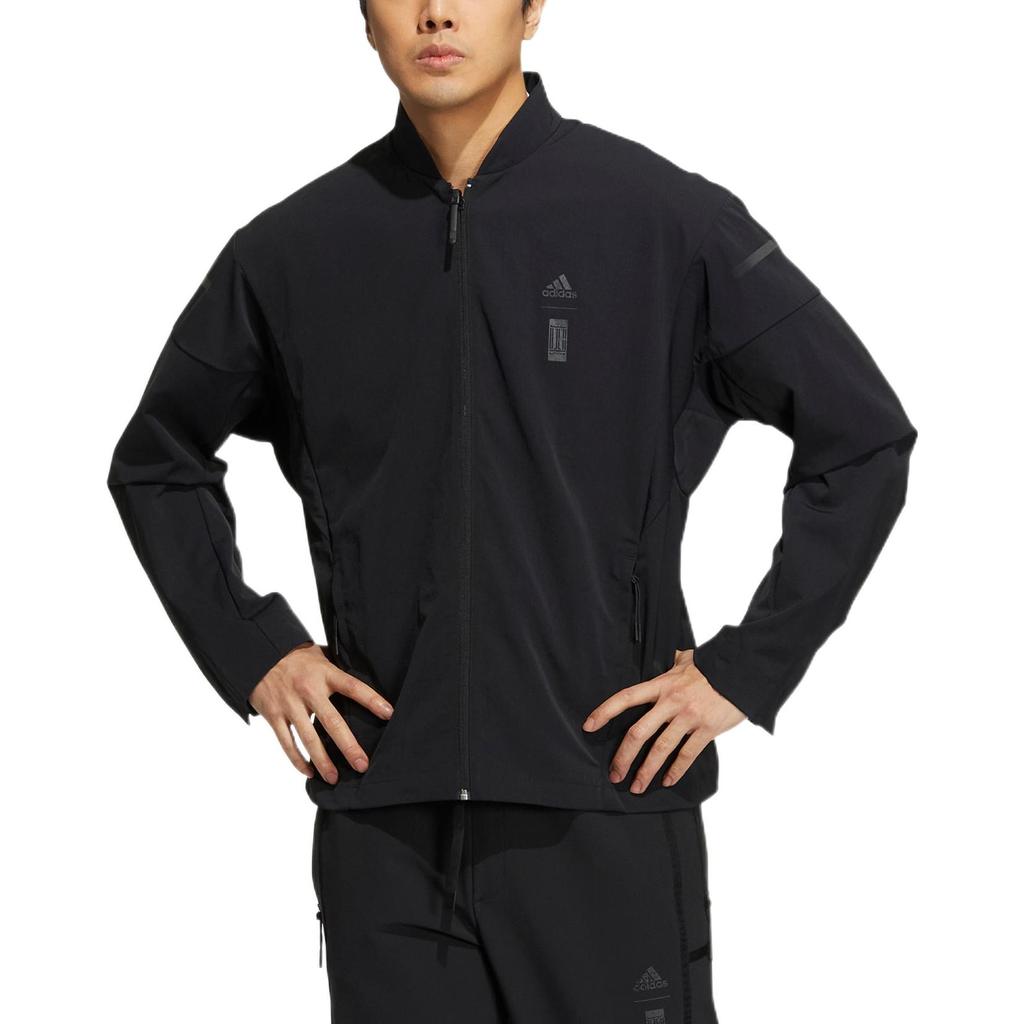 Adidas Premium Woven Jacket With Solid Logo Men Outerwear Black HM5170