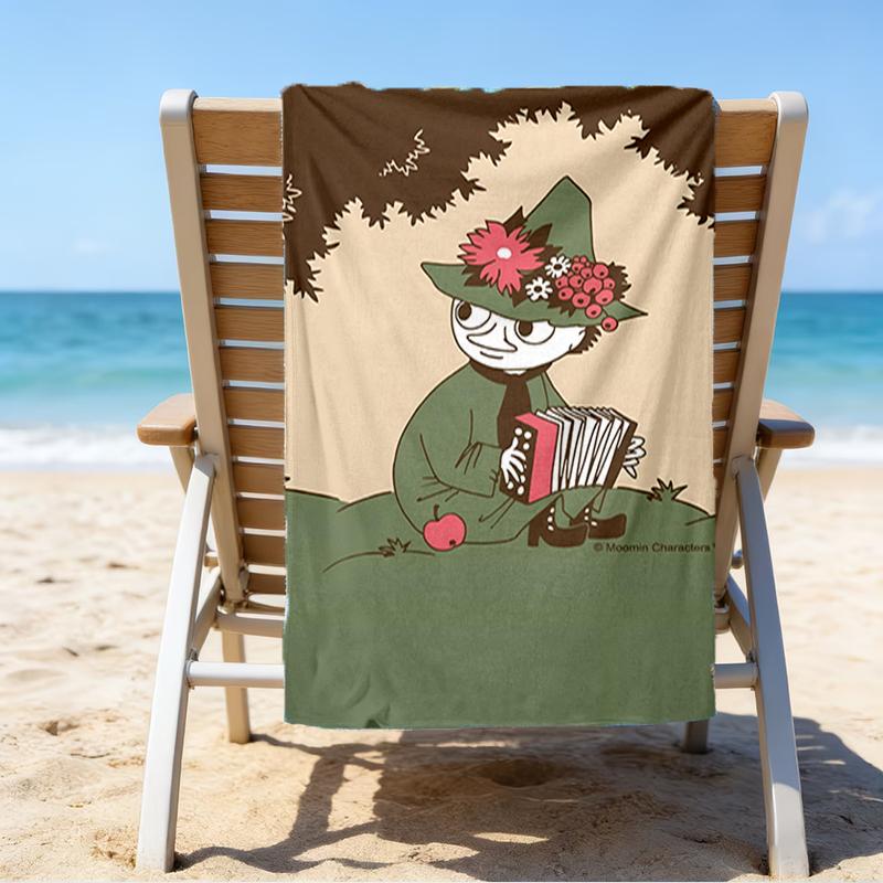 Ultra-Soft Beach Towel with Snufkin Theme,Ideal for Pool - Camping, Diving - Perfect Travel Essential, Vibrant Beach Towel.