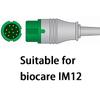 Совместим с монитором пациента Biocare IM12, провод 3/5 с зажимом/защелкой, для мониторинга данных ЭКГ, комплект модуля датчика измерения сердечного ритма