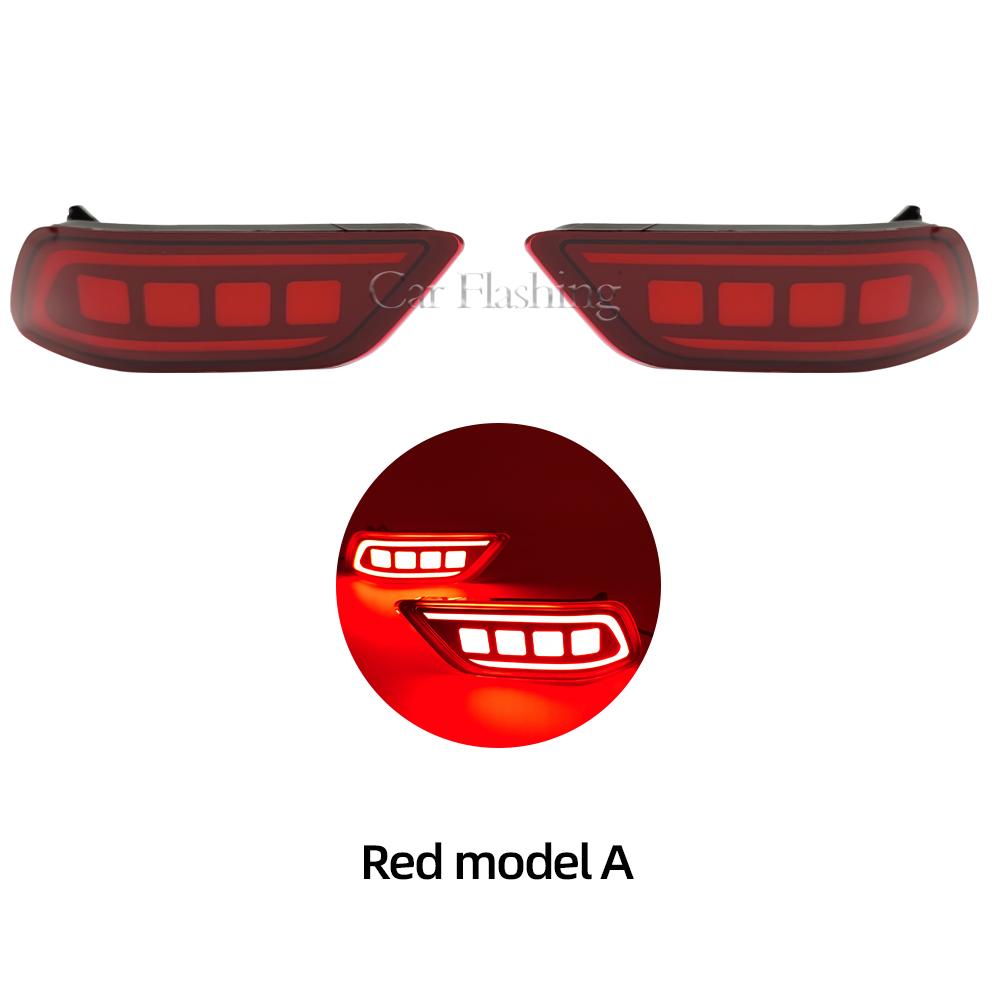 Car LED For Subaru Forester Rear Bumper Reflector Light Tail Sequential Turn Signal Brake Lamp