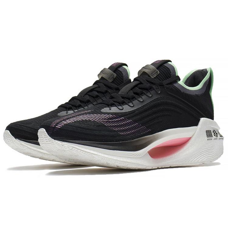 Li Ning Shadow Essential Низкие беговые кроссовки для женщин, нескользящие и дышащие, Черные ARRS004-3
