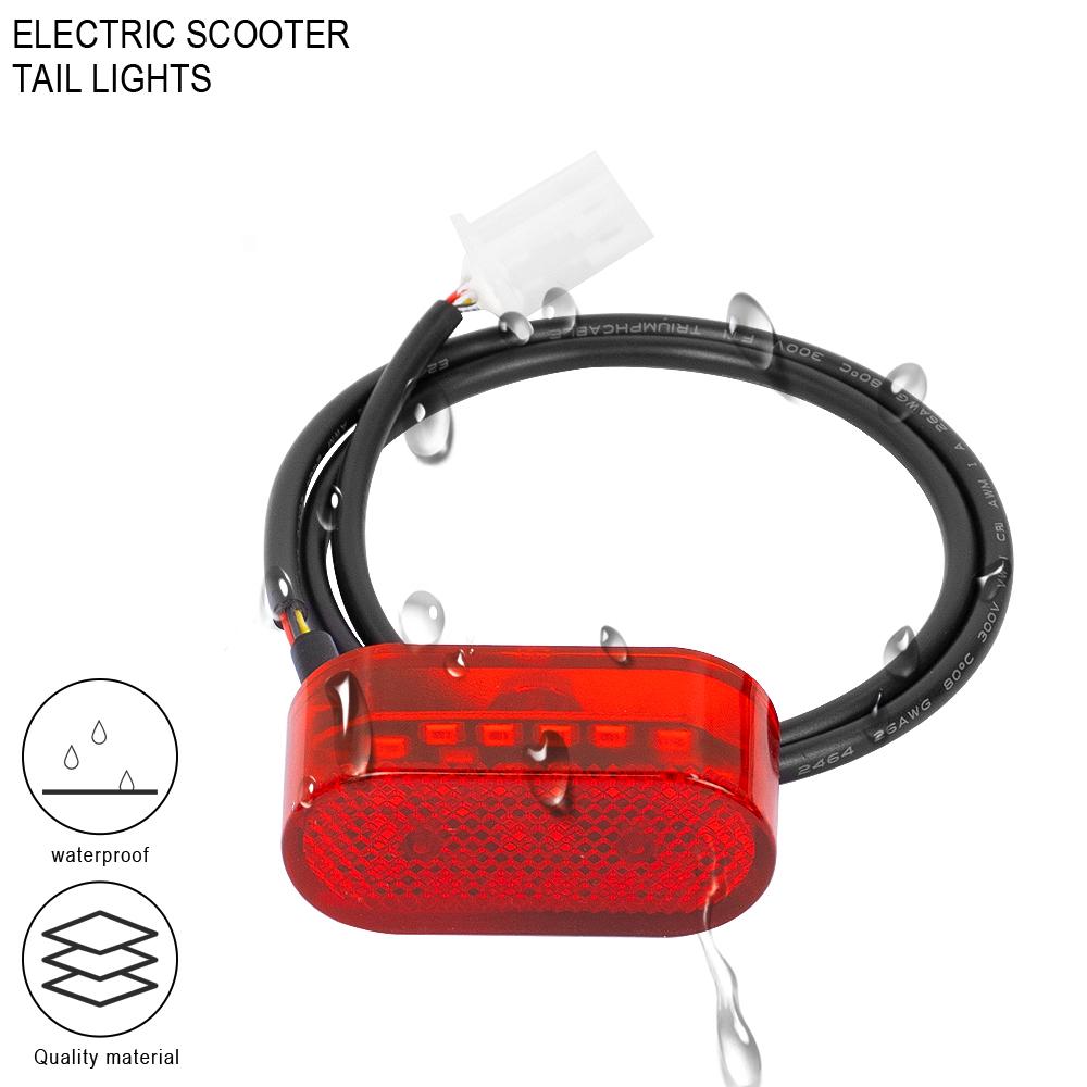 Electric Scooter Waterproof Rear Tail Light for Speedway for Rockway for Dual Crossover Taillight Fender Lamp Warning Light Part