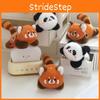 Panda Plush Spinning Keychain Backpack Charm Couples Gift Short Decor Plush