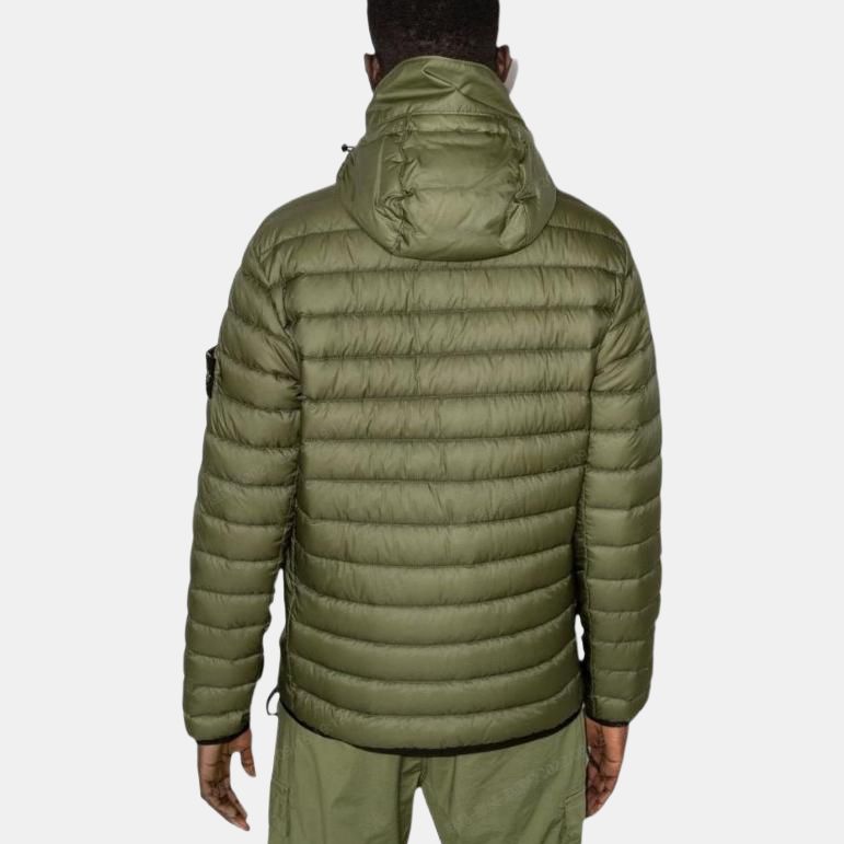 STONE ISLAND Пуховик Унисекс Оливково-зеленый 761540324-V0058