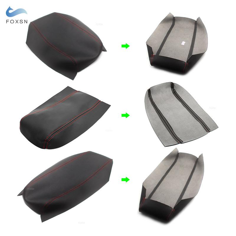 Мягкий кожаный чехол на подлокотник для Toyota Prius 2004-2012 2013 2014 2015, автомобильный центральный подлокотник, кожный чехол, наклейка, отделка