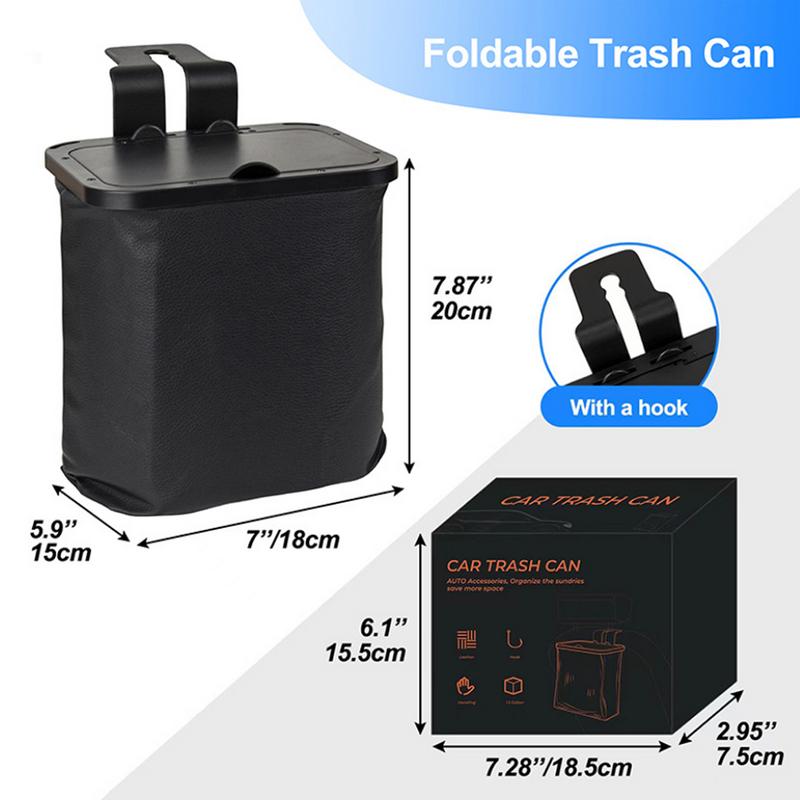 Automotive Garbage Cans Leakproof Car Garbage Bag Hangable Multifunctional Auto Storage Bag Car Interior Accessories For Most
