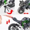 1:12 Модель мотоцикла Kawasaki Ninja H2R, литая модель мотоцикла, подвеска и свободный ролик, игрушечный автомобиль, коллекция мотоциклов, подарок