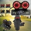 Универсальный модифицированный светодиодный светильник для мотоцикла, задний фонарь, указатели поворота, задние стоп-сигналы автомобиля, мигающая лампа Racer