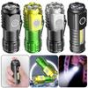3 LED Handheld Light Type C/Micro USB Charging Portable Flashlight Waterproof Flashlight Multi Light Modes for Camping Hiking
