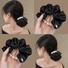 1PC Bead Large Intestine Hair Band Women's High Elastic Headband Hair Tie Rubber Band Hair Rope Headgear