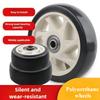 2 PCS Rubber/Nylon Replacement caster wheels with double bearings high load capacity wear resistance furniture wheels