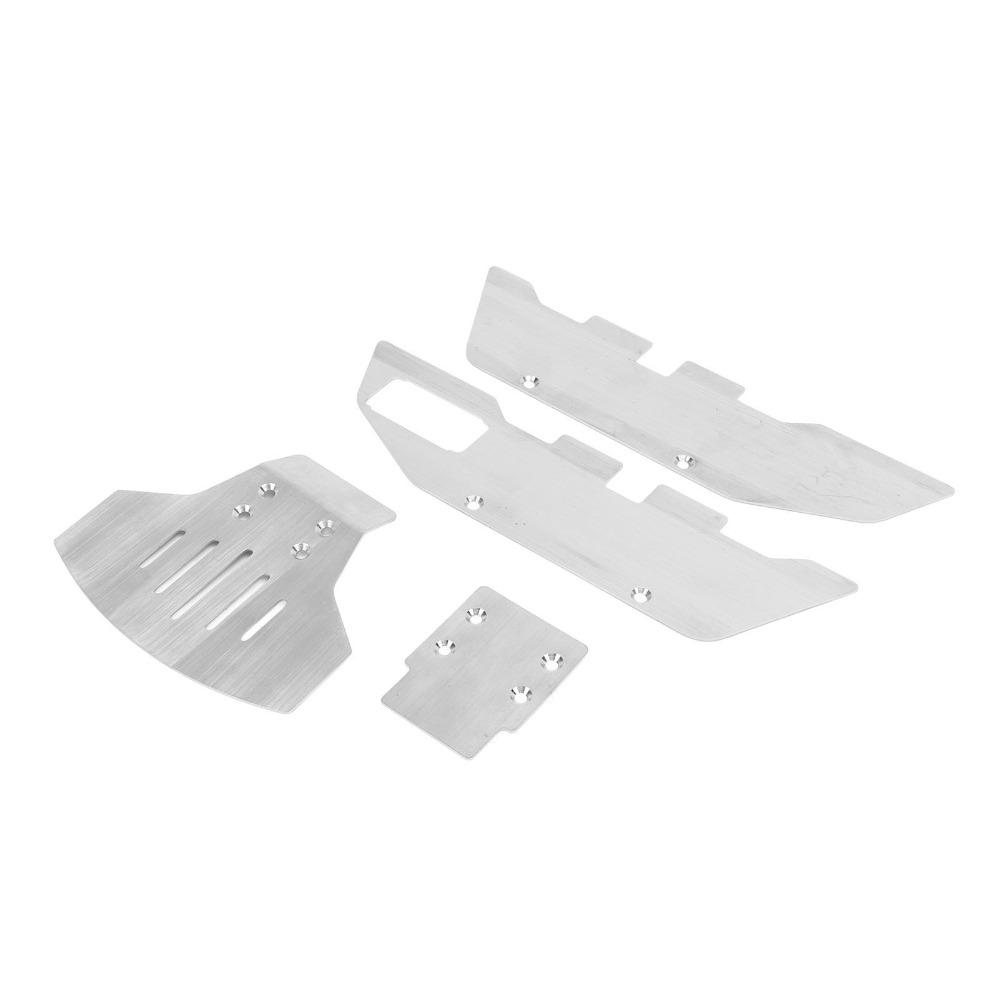 Stainless Steel Skid Plate Guard Chassis Armor for Traxxas 2WD 1/10 RC Car For 1/10 RC Car