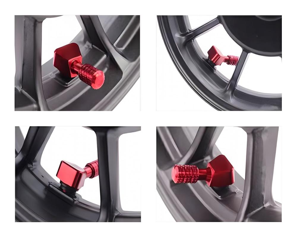 Colorful Tire Air Valve Cap Flush Mount Tire Valve Stem Motorcycle Modification Gas Nozzle CNC Parts