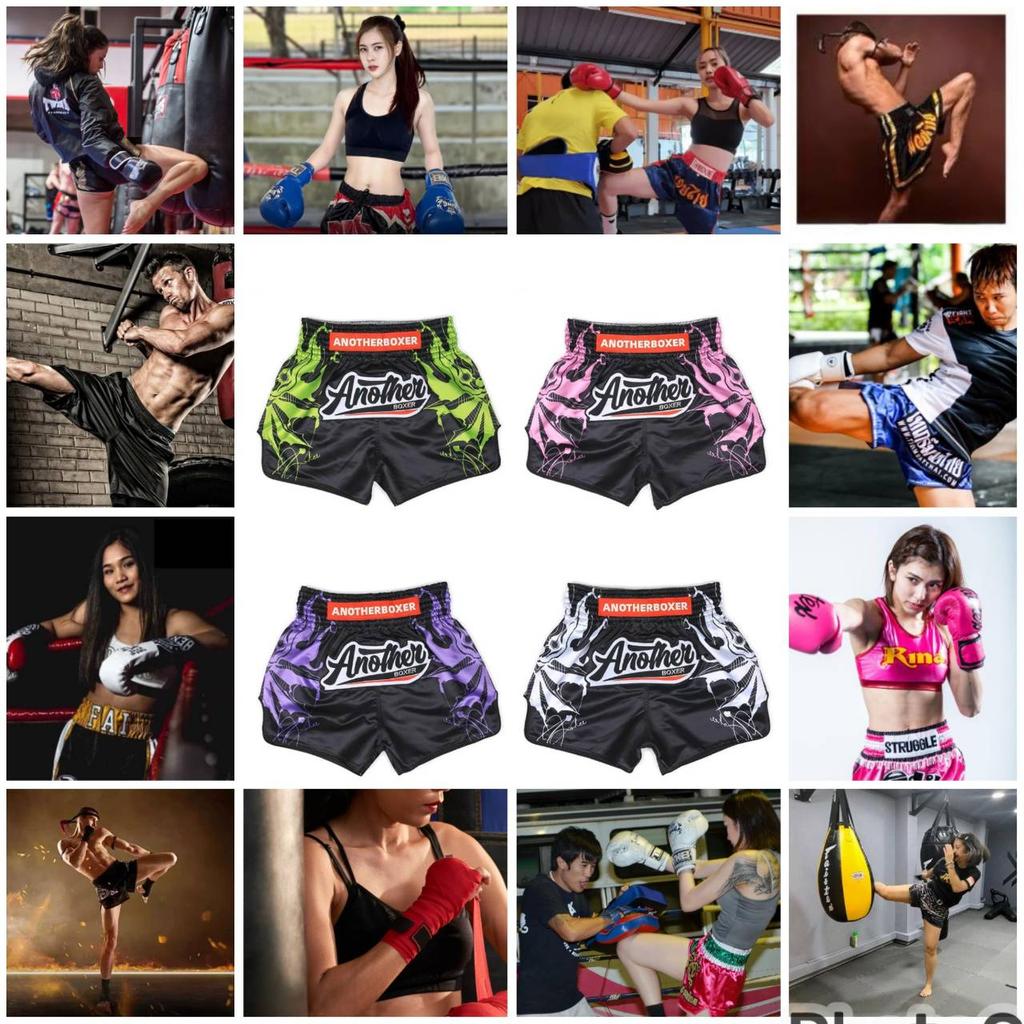 Muay Thai MMA UFC Martial Arts Shorts Pants Kickboxing Boxing Fight Unisex Men Women Kid Trunk Quick Dry Print Elastic Polyester Training
