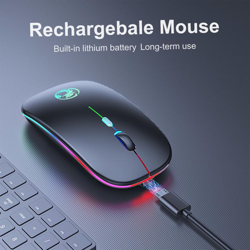 Wireless Mouse Bluetooth Mouse Wireless Computer Mouse Rgb Rechargeable Ergonomic Led Backlit Mause Silent Mice For Laptop Pc