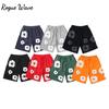 RogueWave Casual Harajuku Y2k American 3D Printed Flower Shorts Vacation Outdoors Shorts