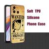 Anime One Piece Luffy Black  Phone Case For Xiaomi Redmi 7A 8A 9A 10A 11A 9C 10C 12C 13C 11 Prime A1 A2 Plus 12 4G Note 9T 12R