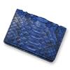 CLW Crocodile Leather Works Diamond Python Musou Business Card Case, Indigo Dyed, Diamond Python Snakeskin, Made In Japan, Blue, Card Case, Men's and