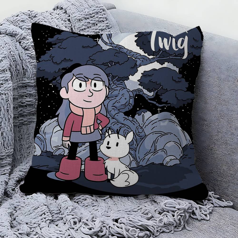 Cute Hilda Cartoon Office Cushion Pillowcase Car Cushion Cover45X45Cm Lumbar Pillowcase Sofa Pillowcover