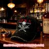 Модная Хлопковая Шапка-Бини для Поколения X 'Badass' Черная Винтажная Кепка от Солнца Регулируемая Бейсболка для Мужчин и Женщин