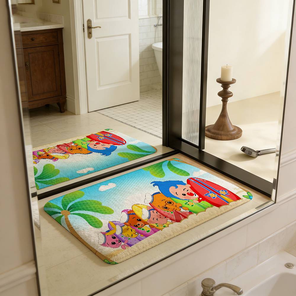 P-Plim P-Plim Floor Mat Cheaper Anti-slip Modern Living Room Balcony Printed Bedside Mats