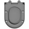 Toilet Seat Gray 49 x 36 x 4 cm Duroplast