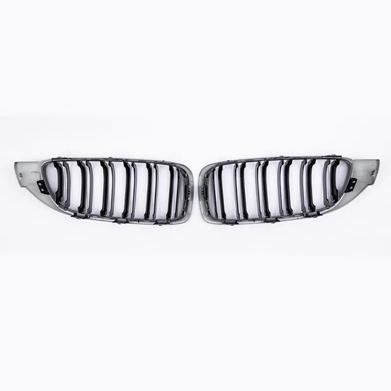 Car Front Bumper Grille Racing Grill For BMW 4 Series F32 F33 F36 M3 F80 M4 F82 12-18 Dual-Slat Glossy Black Accessories