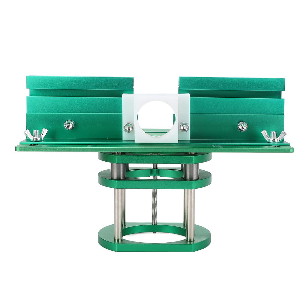 Woodworking Bench Router Plate System Adjustable Height Manual Router Table Lifting System Green