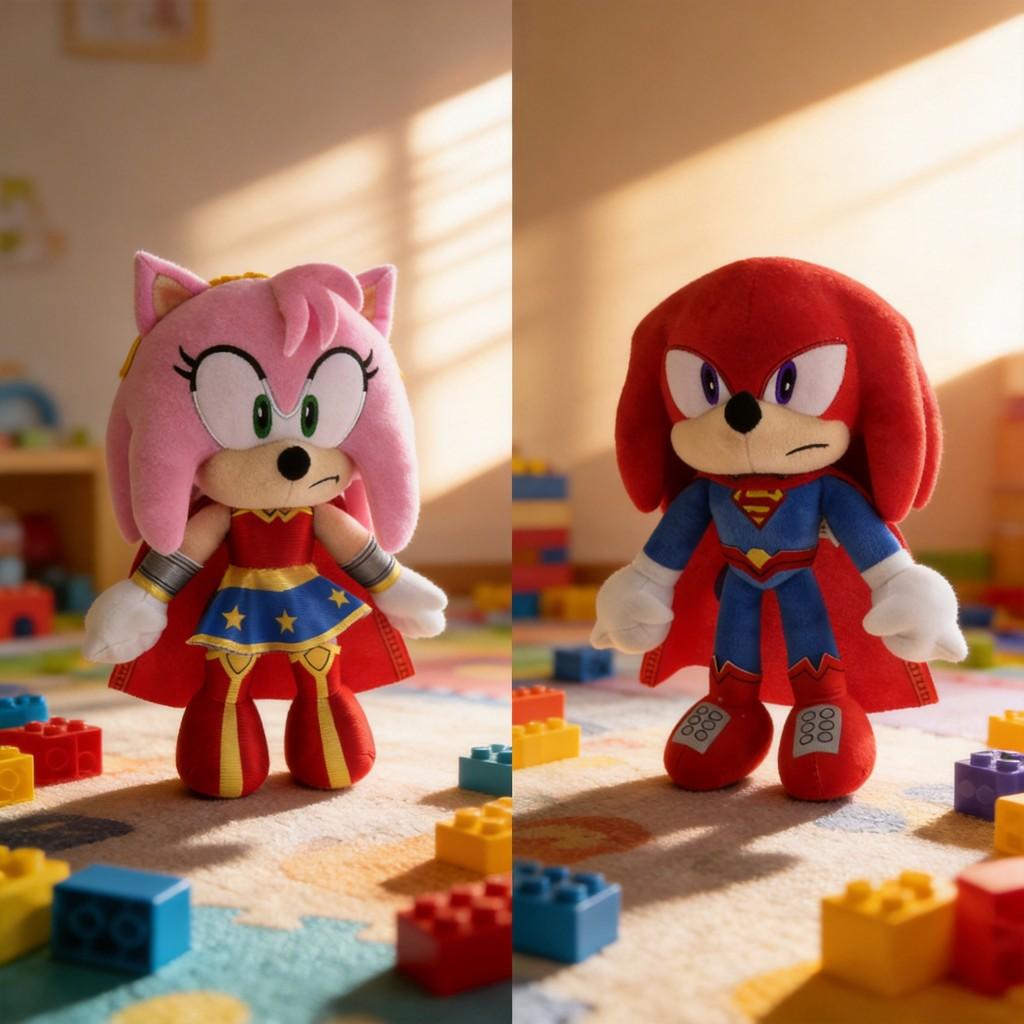 Плюшевая игрушка Sonic Super League с наполнителем из полипропиленового хлопка для коллекционеров и детей
