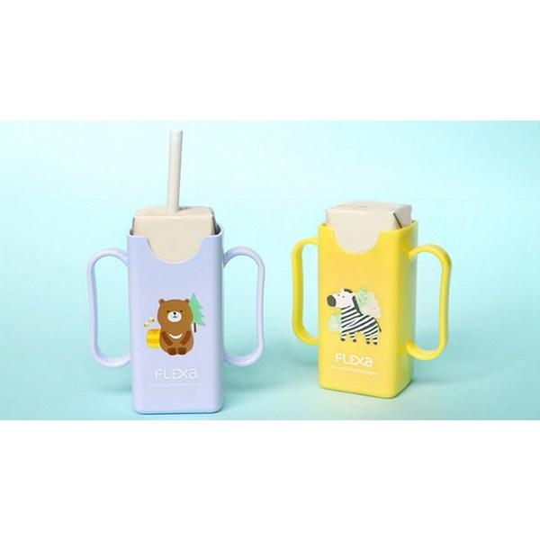 Flexa Mini Pack Holder 2-piece Set, Yellow, Purple, 1 Set