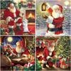 5D Алмазная картина Санта-Клаус Алмазная вышивка Снежный домик Пейзаж Мозаика Вышивка крестом Поделки Рождественский подарок Домашний декор