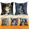 RReverse 1999 Game Anime Pillow Case Antidustmite Pillowcase Invisible Zipper Silky Short Plush Sofa Cushion Cover