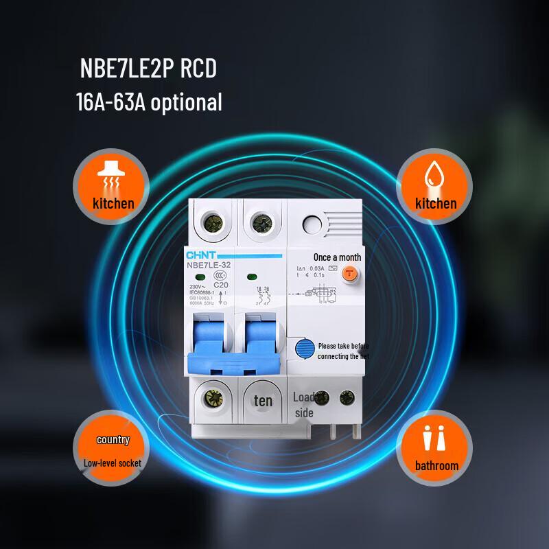 Chint NBE7LE Household Leakage Protection Circuit Breaker